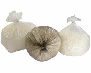 80x Müllsäcke Müllbeutel LDPE 70 L 630 x 850 mm 14 my weiss