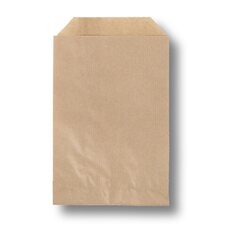 10000x Papierbeutel braun unbedruckt 120 x 180 + 20 mm 40 g/m² aus 100% Zellulose