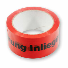 36x Warnklebeband 'Lieferschein Rechnung Inliegend' PP geräuscharm 50mm x 66m