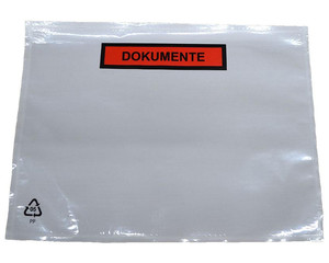 1000x Dokumententaschen Begleitscheintaschen *Dokumente* C5 235x175mm