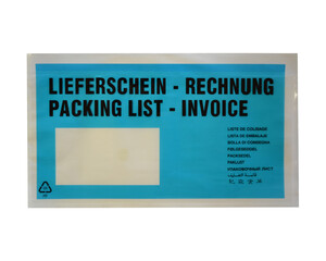 Dokumententaschen *Lieferschein/Rechnung* DIN Lang 235x130mm türkis 