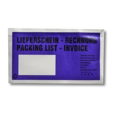 Dokumententaschen Begleitscheintaschen *Lieferschein/Rechnung* violett DIN Lang 