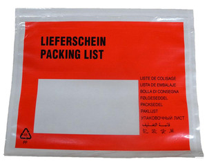 1000x Dokumententaschen Begleitscheintaschen *Lieferschein* C5 235x175mm
