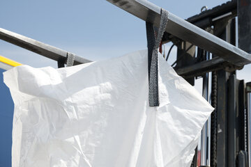 Preview: 14x KMF Entsorgungssack 140x220cm mit Kordel im Saum + Hebschlaufen