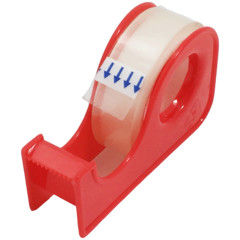 1x Klebefilm 12mmx10m hoch transparent mit Abroller