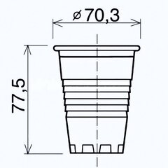 Preview: 10000x Trinkbecher weiß 0,15 l 150 ml aus PP Ø 70 mm