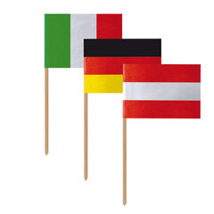 10000x Fahnenpicker "Gemischt" 6.8cm