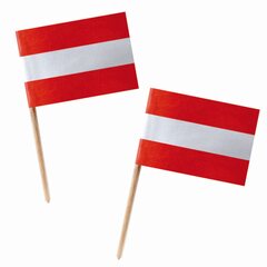 200x Fahnenpicker "Österreich" 6.8cm