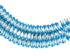 12x Girlande "Oktoberfest" aus Papier Ø15cm 4m