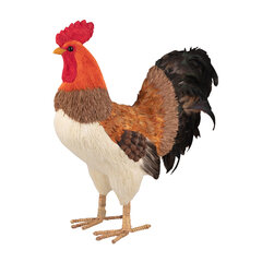 1x Hahn aus Naturmaterialien Ostern Osterdeko 54 cm