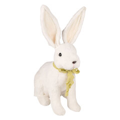 1x Hase aus Fasern in Wolloptik Osterhase Osterdeko 48 cm