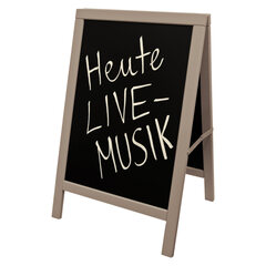 1x Gehweg-Kreidetafel grau 54x85cm