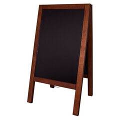 1x Gehweg-Kreidetafel dunkelbraun wind- und wasserfest 65x118cm