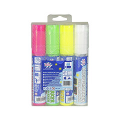 Kreidemarker 4 Farben gemischt Schreibbreite 3-15mm 