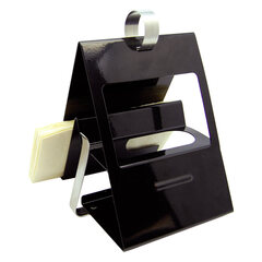 5x 4 in 1 Tischaufsteller aus Edelstahl schwarz lackiert 12x18.2x14.5 cm (BxHxT)