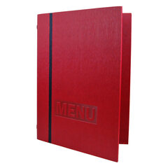 Speisekarte "Elegance" A4 rot 8 Seiten 