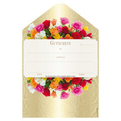 Geschenkgutschein "Rosen" 19x28.5cm 