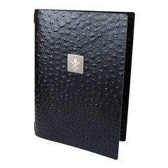 18x Speisekarte "FASHION" schwarz Strauß A4