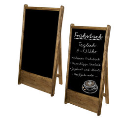 Gehweg-Kreidetafel "Vintage" einseitig 62x120 cm 