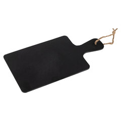 Preview: 2x Wand-Kreidetafel "Naturstein" aus Schiefer schwarz zum Aufhängen 18 x 34cm