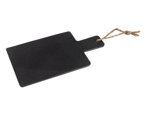 Preview: 1x Wand-Kreidetafel "Naturstein" aus Schiefer schwarz zum Aufhängen 11 x 19cm