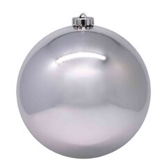 Weihnachtskugeln Christbaumkugeln XL aus Kunststoff silber Ø15cm 
