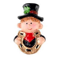 12x Glücksbringer "Rauchfangkehrer Schornsteinfeger + Hufeisen" ca. 4.4 cm 