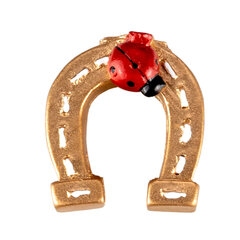 4x Glücksbringer "Hufeisen" ca. 3 cm