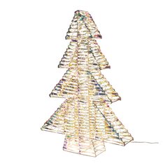 Weihnachtsbaum aus Metall/PET mit LED warmweiß 100cm 