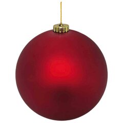 VEPATIM 2 Weihnachtskugeln Christbaumkugeln XL aus Kunststoff rot matt Ø15cm