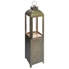 1x Laterne "Patina" aus Metall/Glas grün 91cm