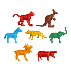 540x Wildtiere bunt ca. 6 cm 12 Motive