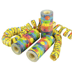 Preview: 1 Rolle Luftschlangen Jumbo Ballon aus Papier schwer entflammbar 15m