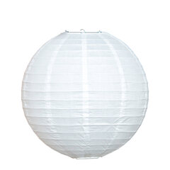 6x Lampion rund weiß Ø 35 cm