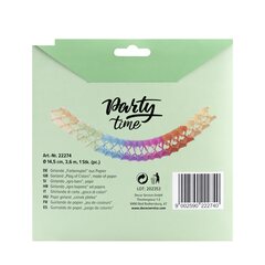 Preview: Girlande "Farbenspiel" aus Papier schwer entflammbar Ø14.5cm 3.6m 