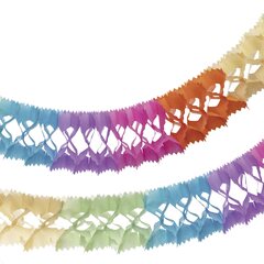 Preview: Girlande "Farbenspiel" aus Papier schwer entflammbar Ø14.5cm 10m 