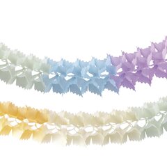 Preview: Girlande "Pastellfarben" aus Papier schwer entflammbar Ø14.5cm 3.6m 