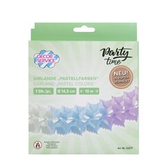 Preview: Girlande "Pastellfarben" aus Papier schwer entflammbar Ø14.5cm 10m 