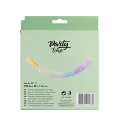 Preview: Girlande "Pastellfarben" aus Papier schwer entflammbar Ø14.5cm 10m 