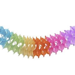 Preview: Girlande "Farbenspiel" aus Papier schwer entflammbar Ø12cm 10m 