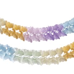 Preview: Girlande "Pastellfarben" aus Papier schwer entflammbar Ø12cm 10m 