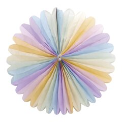 Rosette "Pastellfarben" aus Papie schwer entflammbar Ø70cm 