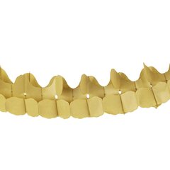 Preview: Girlande aus Papier schwer entflammbar gold 16x10.5cm 3.6m 