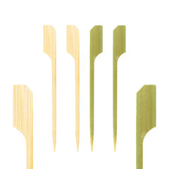 250x Fingerfood Spieße "Golf" aus Bambus 9cm