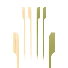 250x Fingerfood Spieße "Golf" aus Bambus 15cm