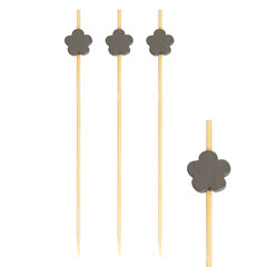 200x Fingerfood Spieße "Blume" aus Bambus 12cm
