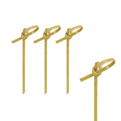 250x Fingerfood Spieße "Knoten" aus Bambus 6cm
