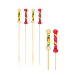 200x Fingerfood Spieße "String" aus Bambus 7.5cm