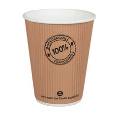 BIO Thermo Riffelbecher doppelwandig 250ml Ø9cm -10°C bis 100°C 