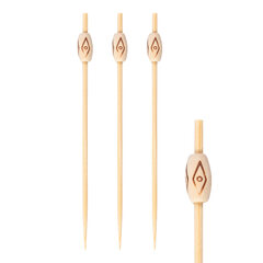 200x Fingerfood Spieße "Rhombus" aus Bambus 12cm